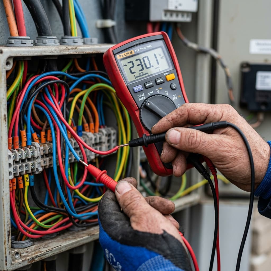 Gayret Elektrik Ekibi Çalışırken